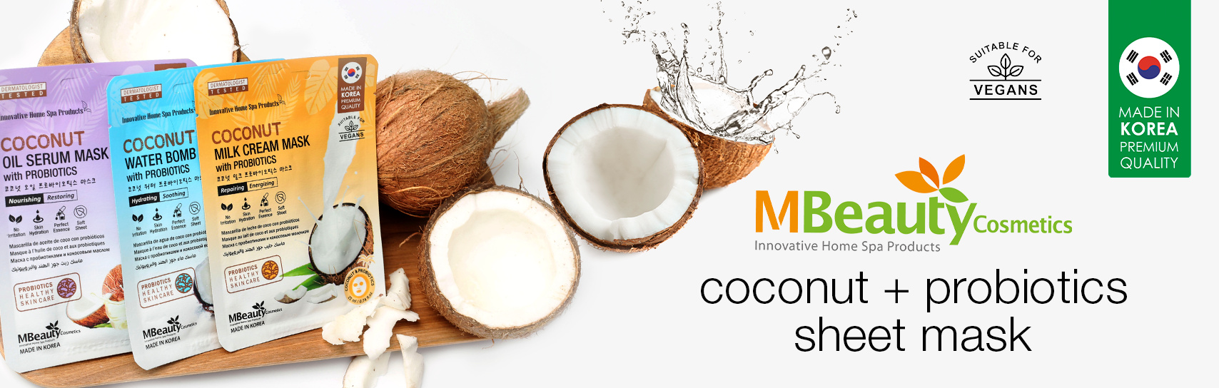 [MBeauty - coconut masks - products]