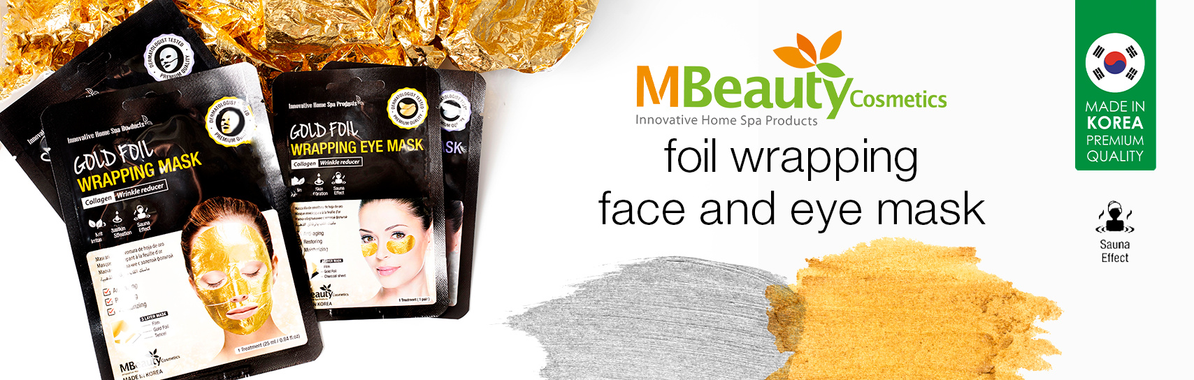 [MBeauty - foil wrapping face masks - products]