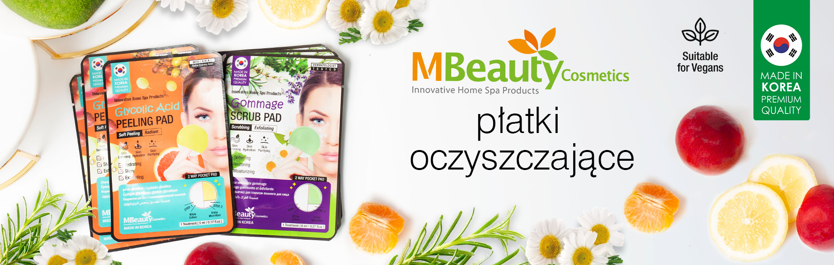 [MBeauty - platki oczyszczajace - produkty]