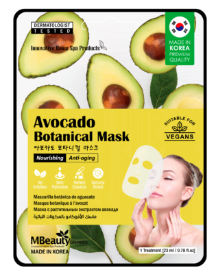  Avocado botanical sheet face mask