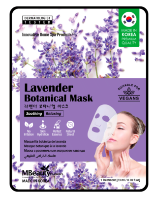  Lavender botanical sheet face mask