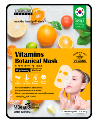  Vitamins botanical sheet face mask